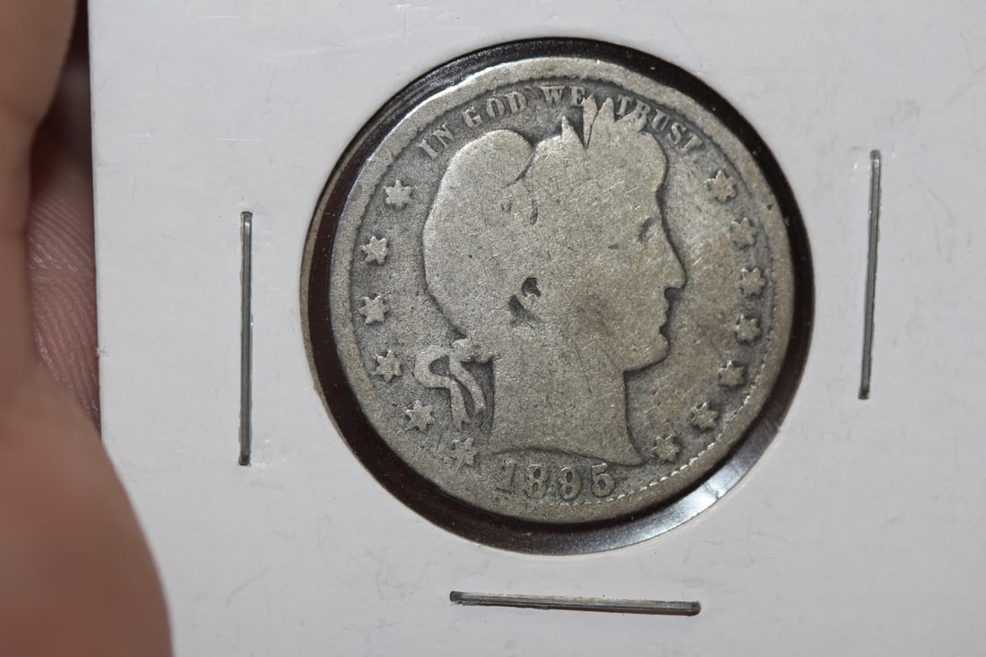 1895 Barber Silver Quarter: as shown