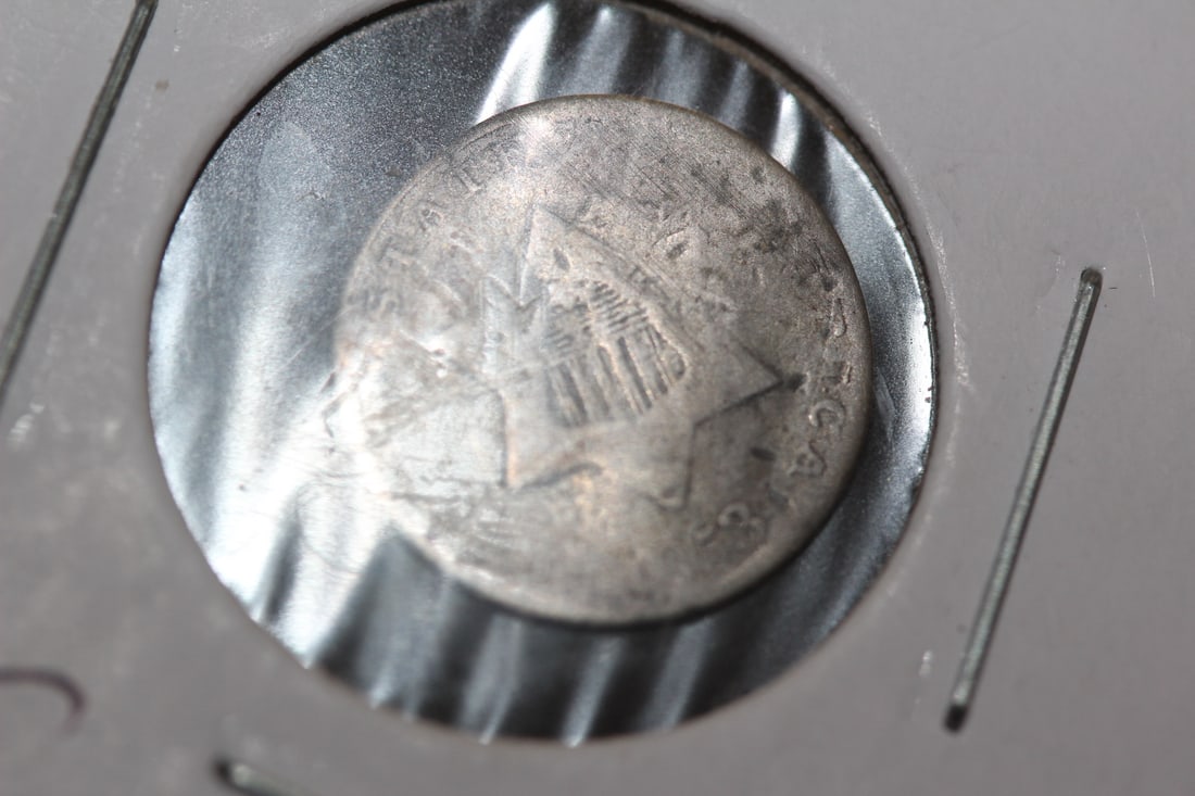 1853 Silver Three Cent - 2