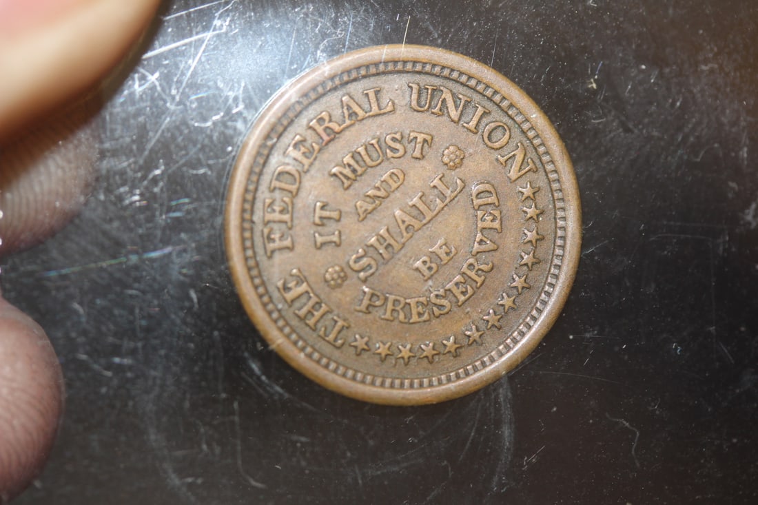 Army and Navy Civil War Token: 1863 - mint - beautiful condition