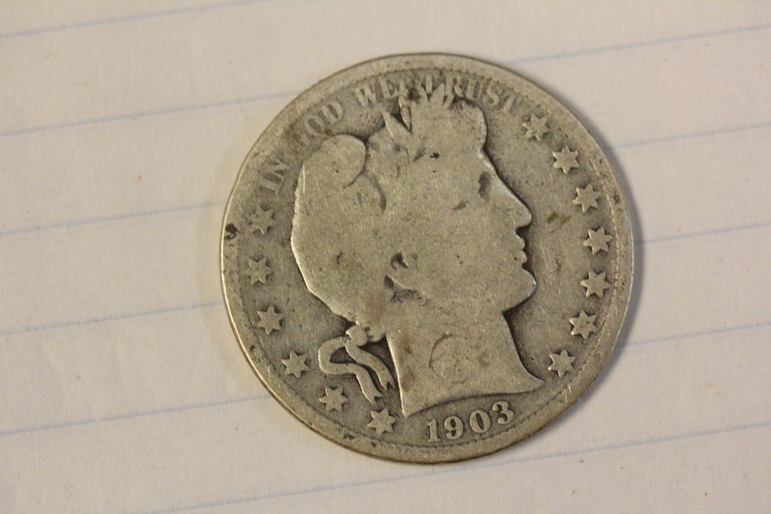 1903 Barber Half Dollar: 90% silver