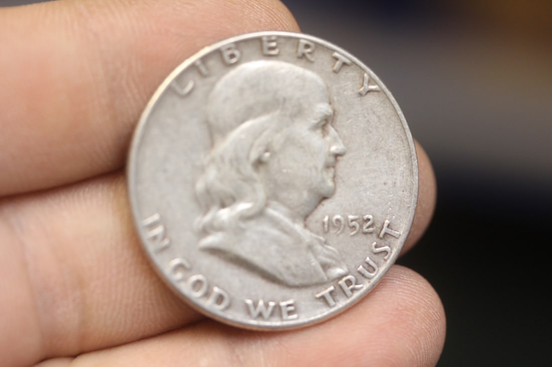 1952 Franklin Half Dollar: 90% silver