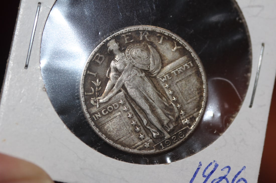 1926 Walking Liberty Silver Quarter: as shown