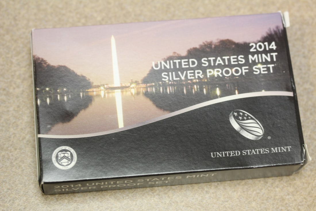 2014 US Mint Silver Proof Set: 14 coins