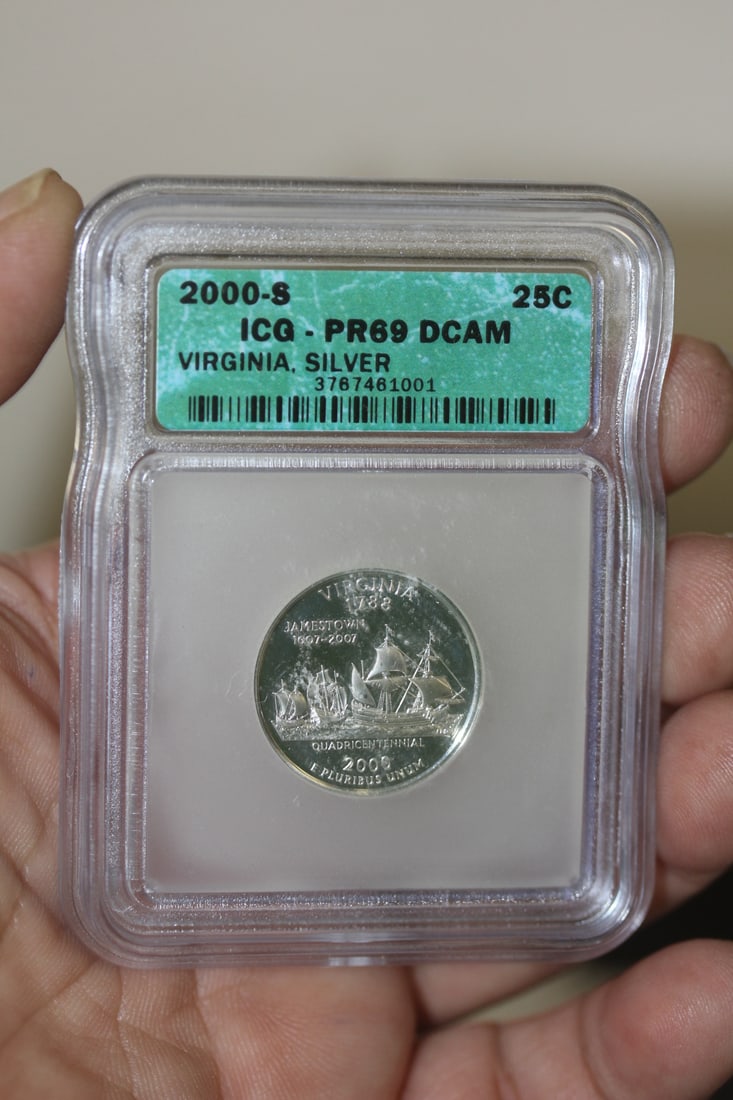 ICG Graded 2008-S Silver Quarters: PR69 - DCAM