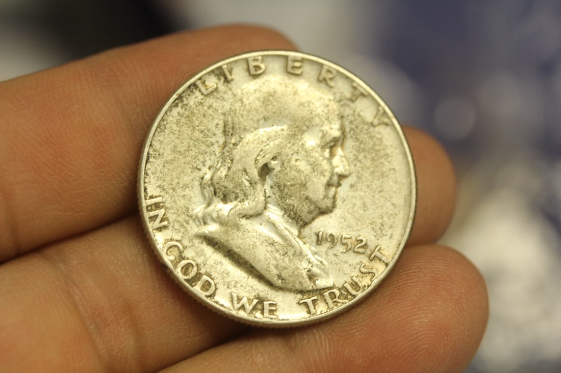 1952 Franklin Half Dollar: 90% silver
