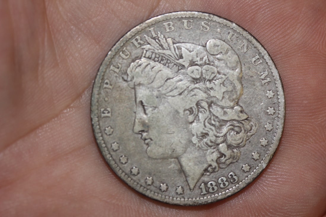 1883-O Morgan Silver Dollar: as shown