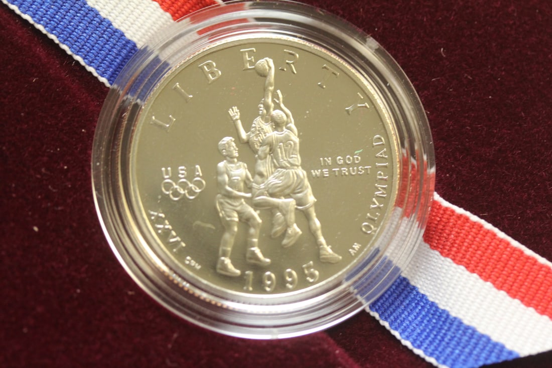 1995 Atlanta Olympic Games Coin: the United States Olympic Coins of the Atlanta Centennial olympic games - proof - clad