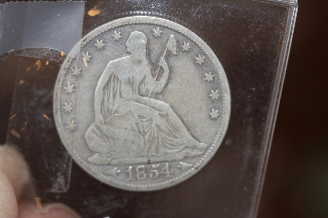 1854 Silver Half Dollar: as shown
