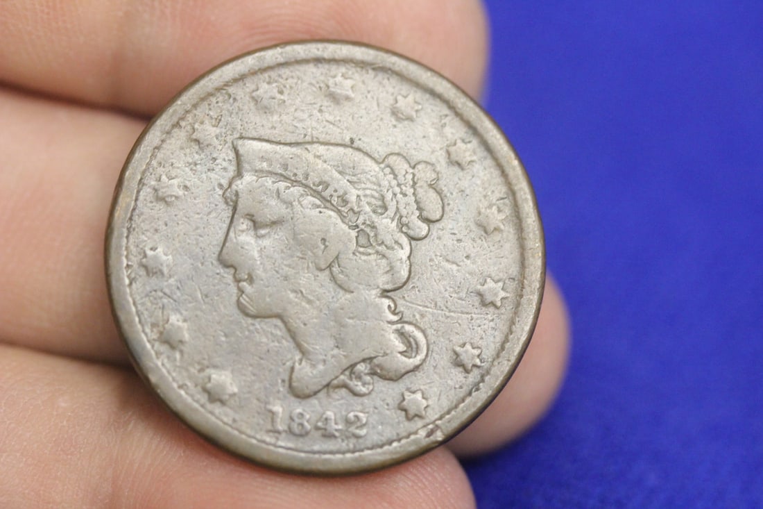 1842 Large Cent: as shown