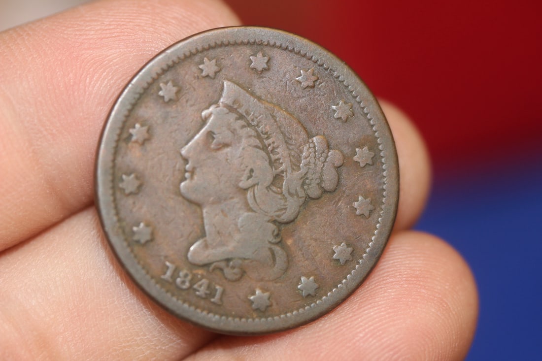 1841 Large Cent: as shown