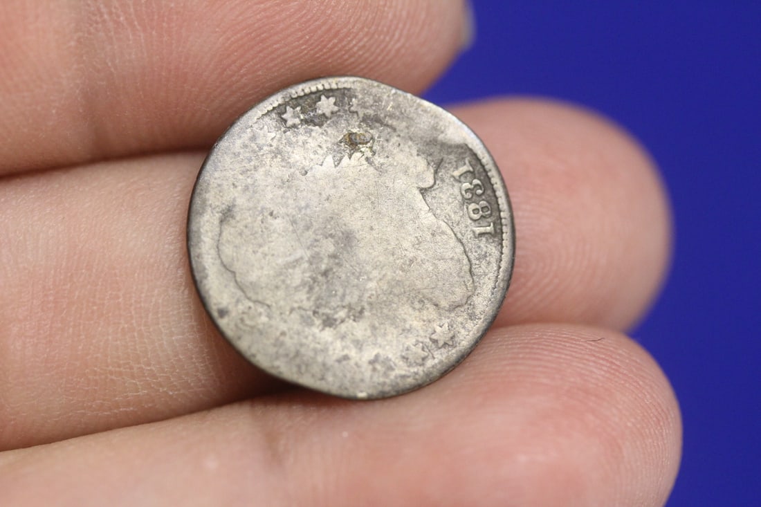 1831 Silver Dime: as shown