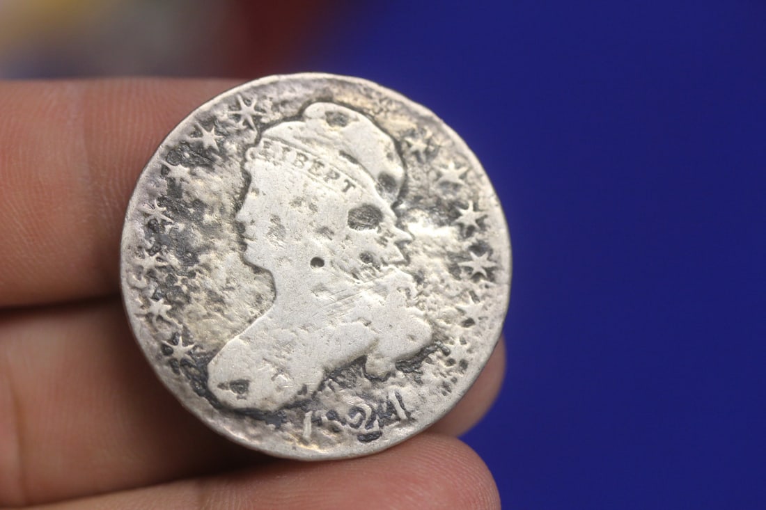 1824 Silver Half Dollar: 90% silver