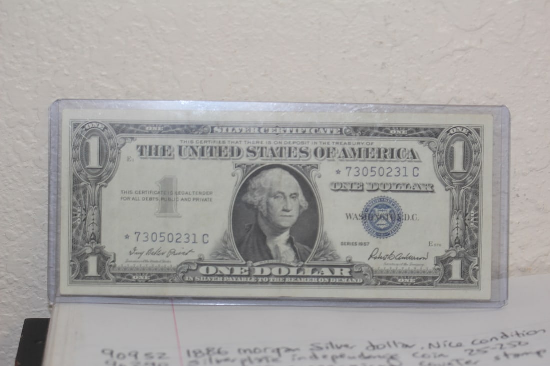 1957 Blue Seal $1.00 Star Note: as shown