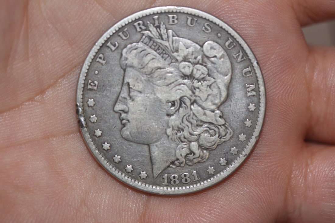 1881 Morgan Silver Dollar: as shown