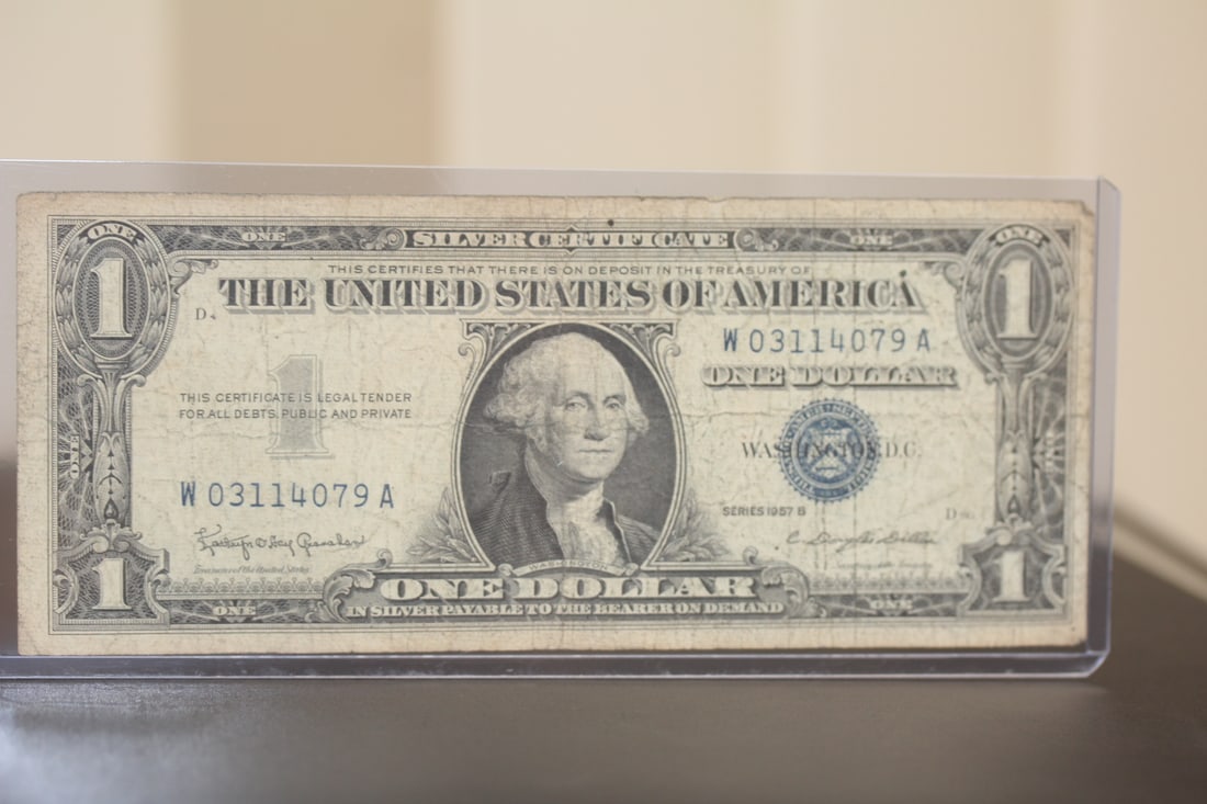 1957 Blue Seal $1.00 Note: as shown