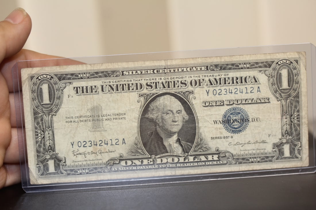 1957 Blue Seal $1.00 Note: as shown