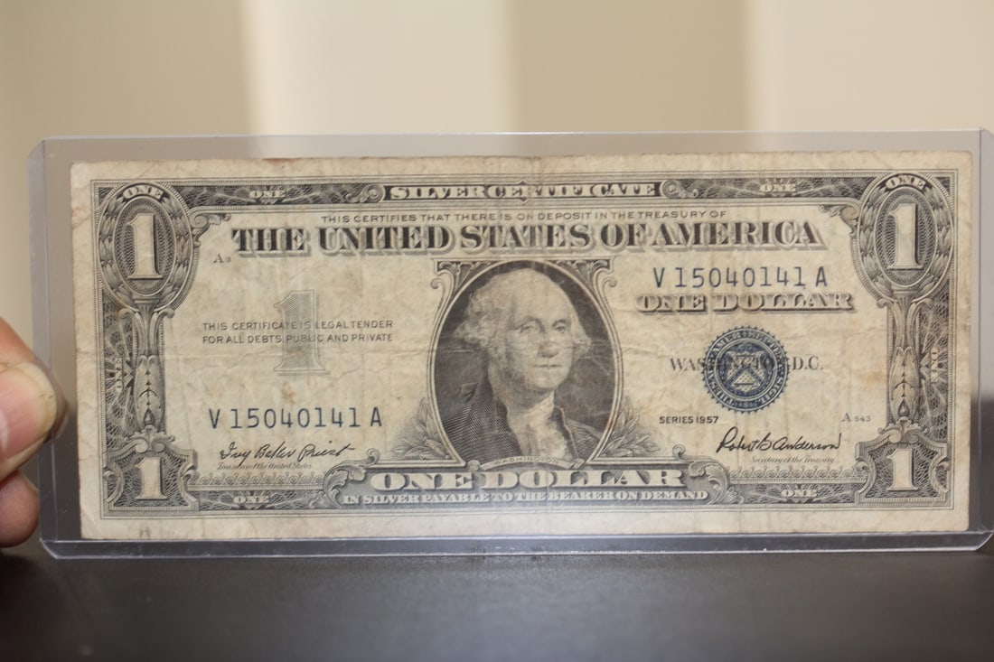 1957 Blue Seal $1.00 Note: as shown