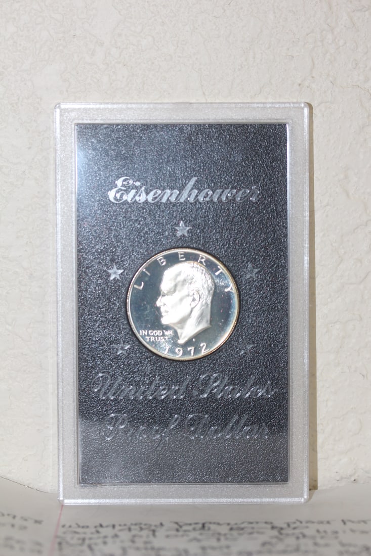 1972 Ike Proof Dollar: 40% Silver