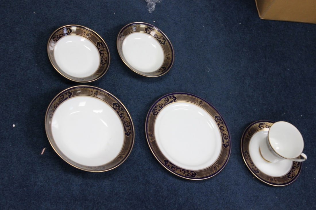 Noritake Legacy Six Pieces: Largest Plate (Salad Plate) Measures at 8 1/4 inches in Diameter, contain 3 Bowls ( 2 small, 1 larger), a Cup and Two Plates