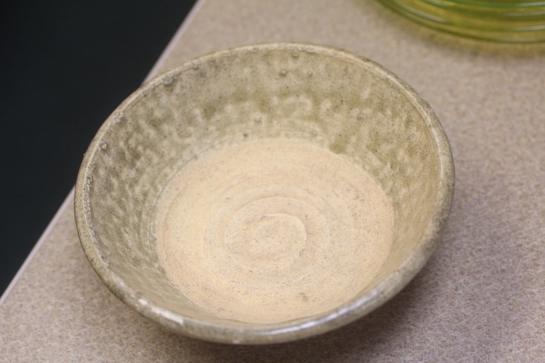 Antique Chinese Drip Glazed Bowl: pottery - 6" in diameter - 19th century?