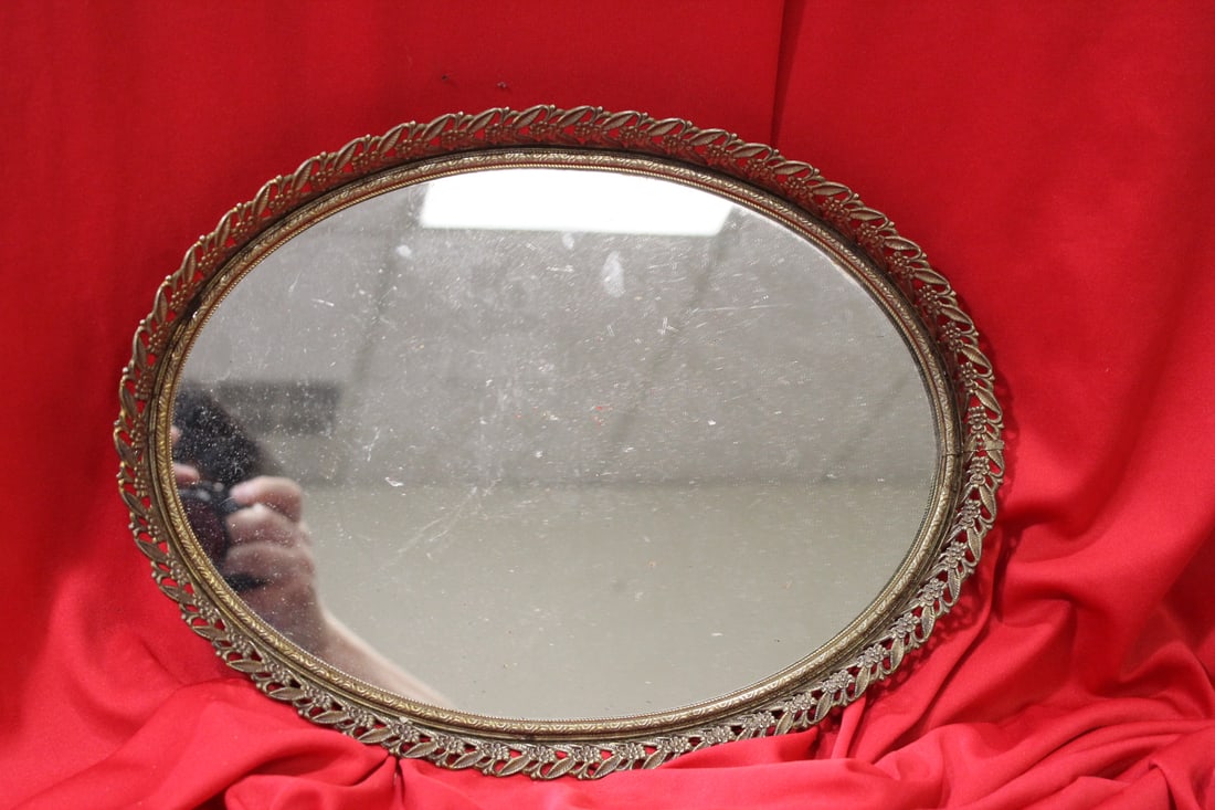 A Dresser Mirror: 12" in diameter