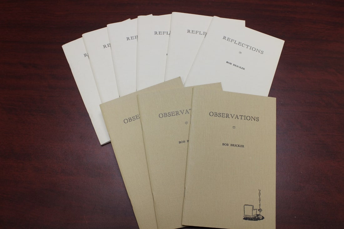 9 Pamphlets by Bob Bricker: as shown