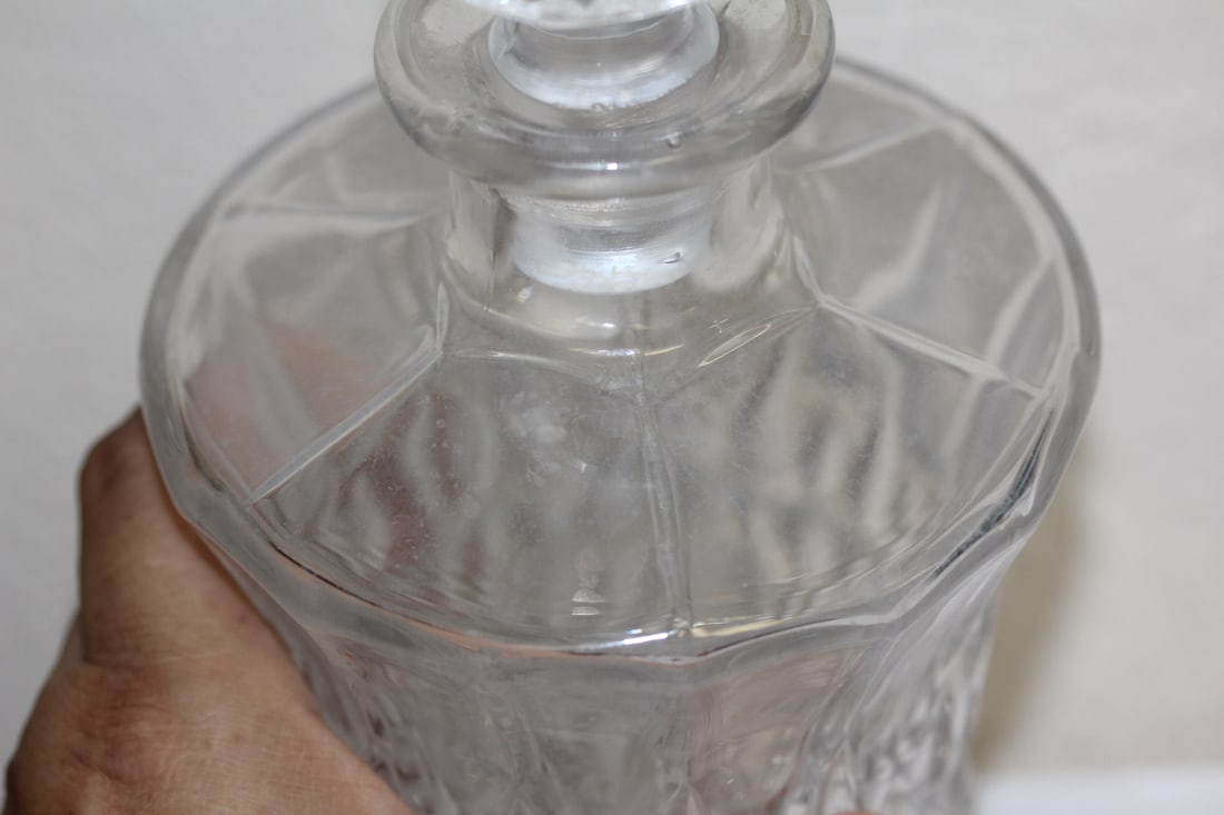 Press Glass Decanter - 6