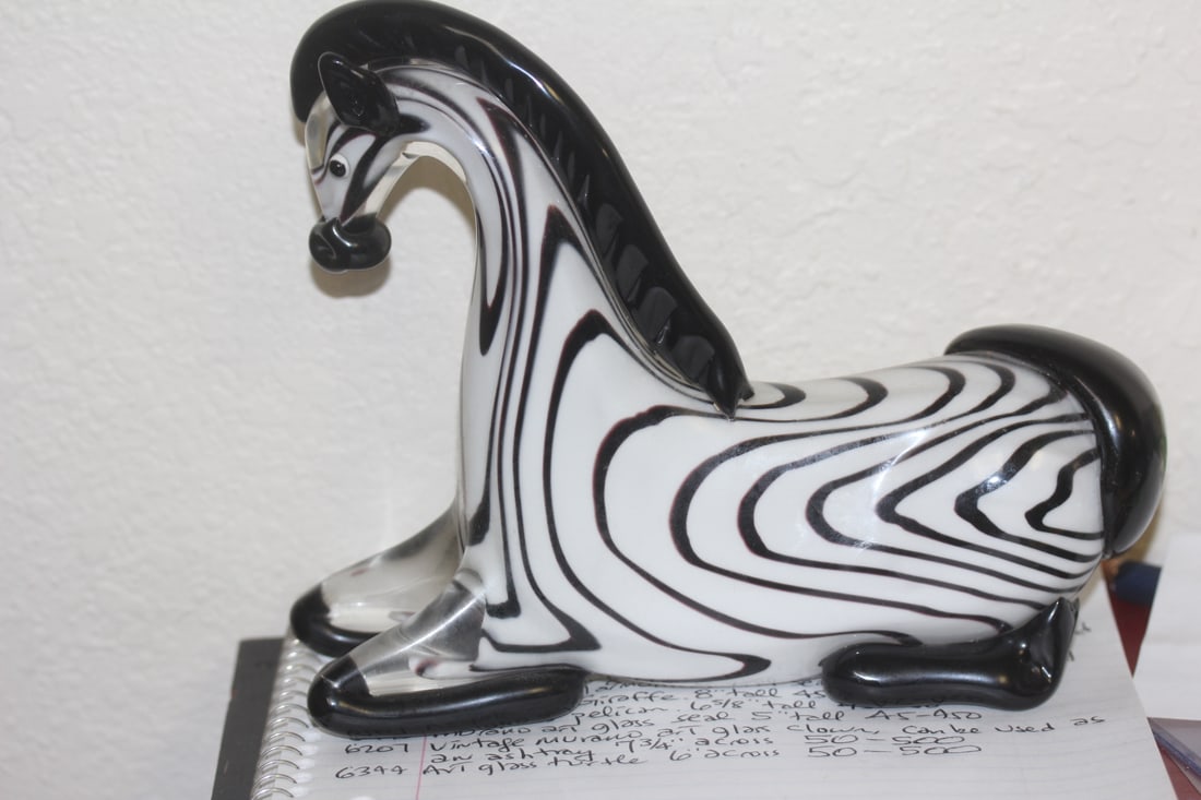 Art Glass Zebra (1 of 5)