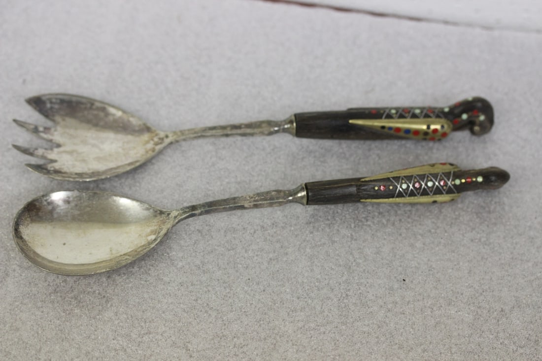 Set of Two Middle Eastern Utensil Set: 9 1/2" long