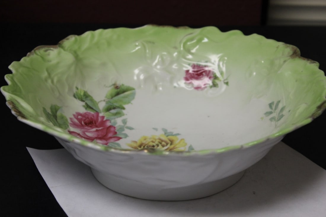 A Bavarian Germany Bowl: Vintage - early 20th century - 10 1/2" in diameter