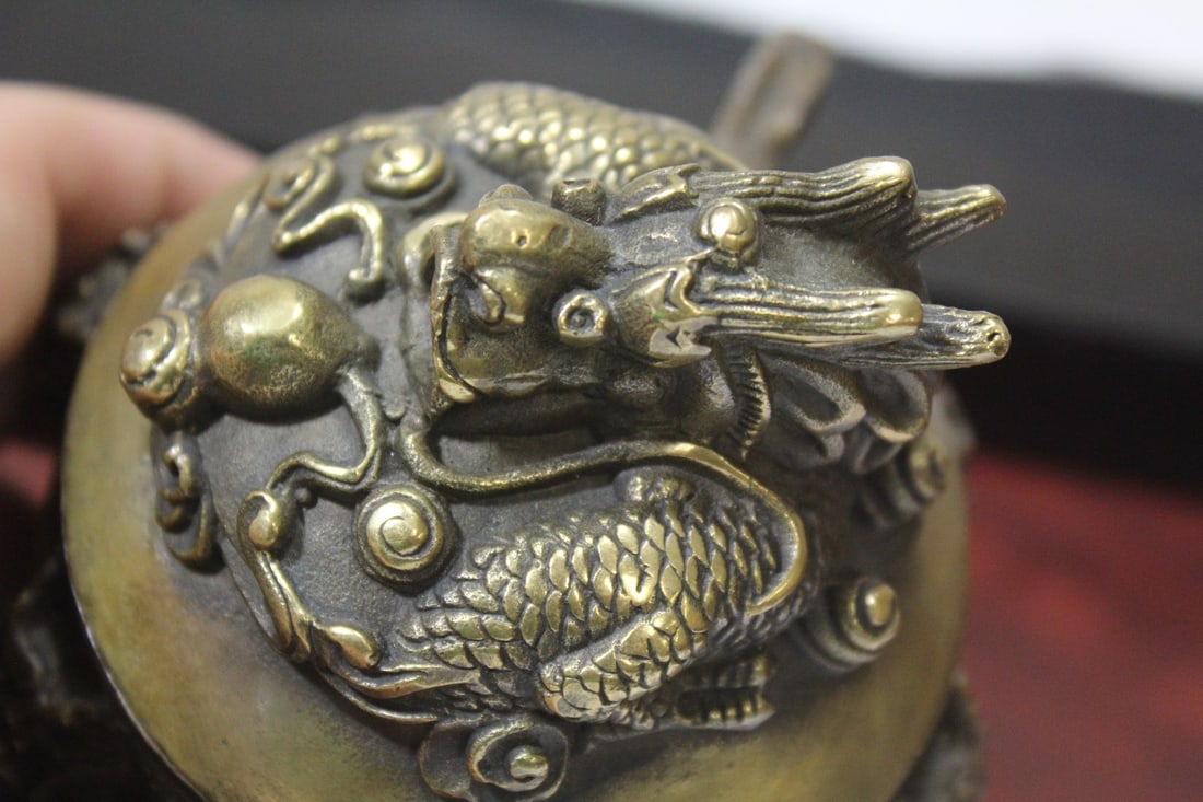 A Signed Chinese Bronze Censor - 7