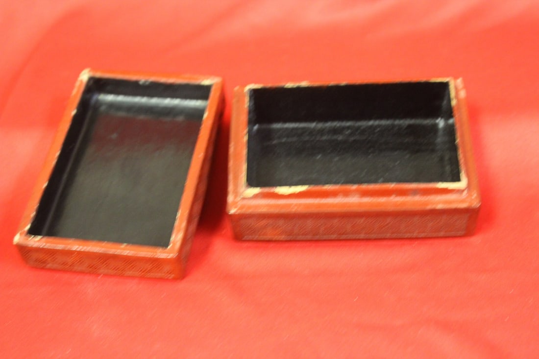 An Antique Chinese Cinnabar Rectangular Box - 3