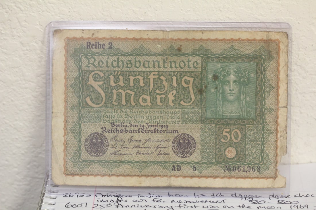 1919 German 50 Mark Note: as shown