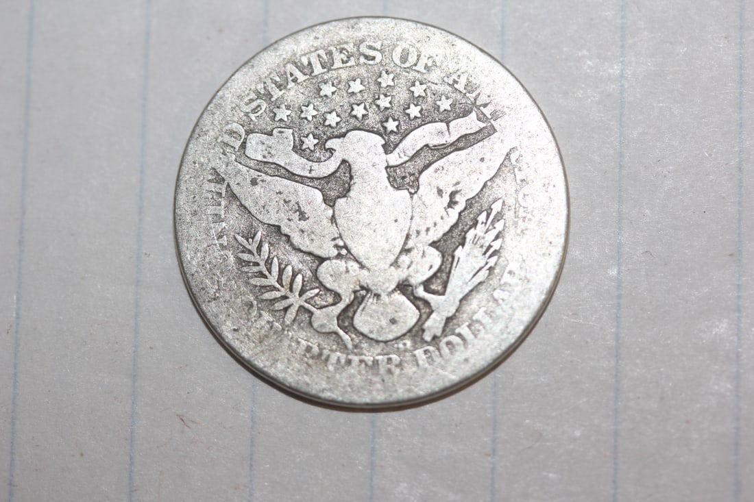 1909-D Barber Silver Quarter - 2