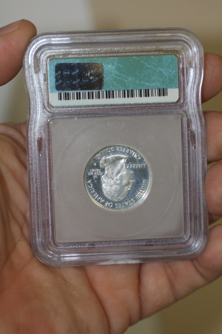 ICG Graded 2001-S Silver Quarter - 2