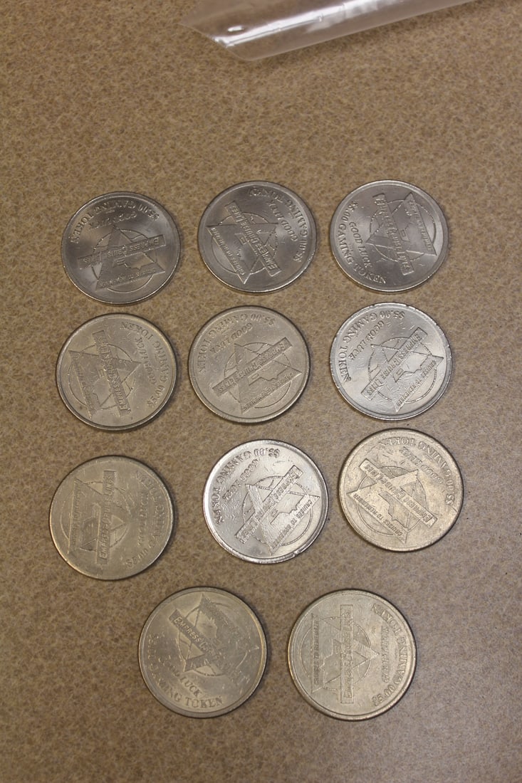Rare $5.00 Express Cruise Lines Tokens: 11 of them