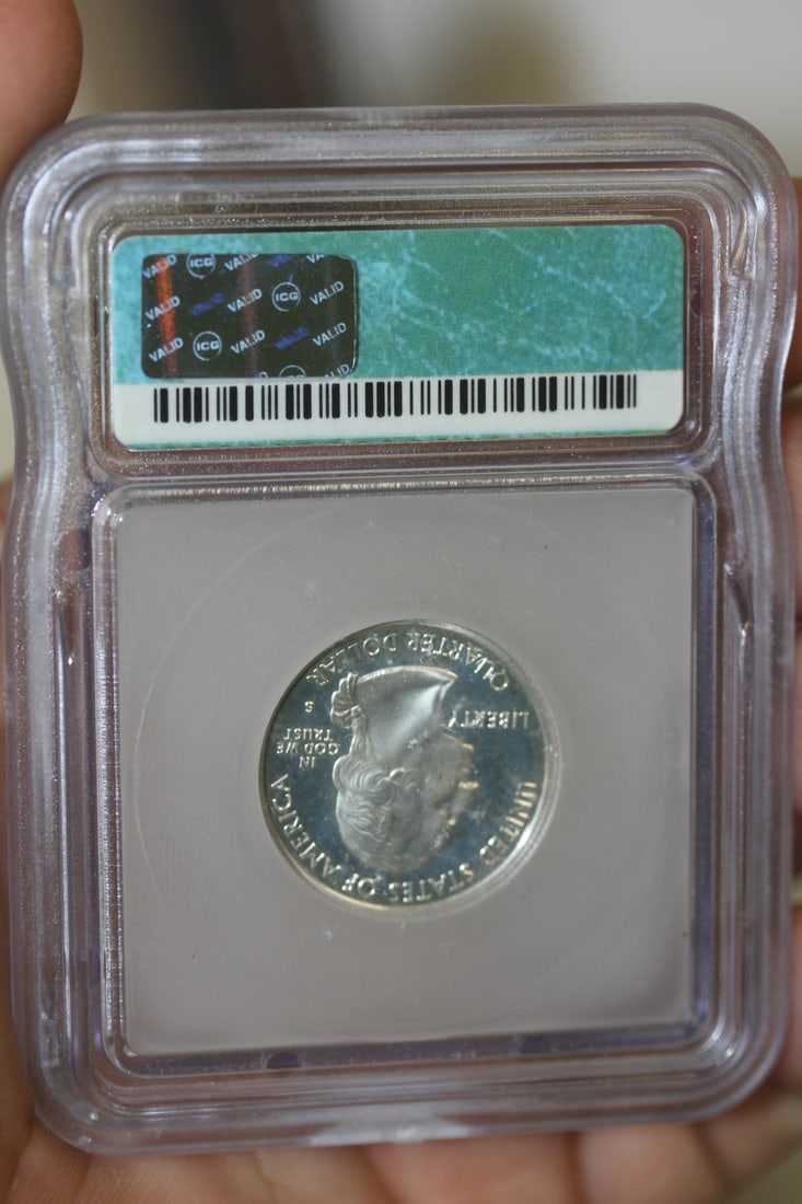 ICG Graded 2001-S Silver Quarter - 2