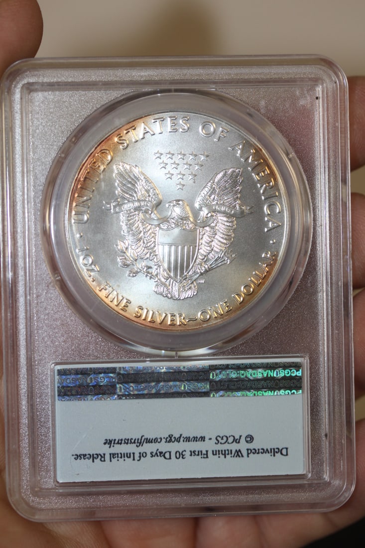PCGS Graded 2016 Pure Silver Eagle Coin - 2
