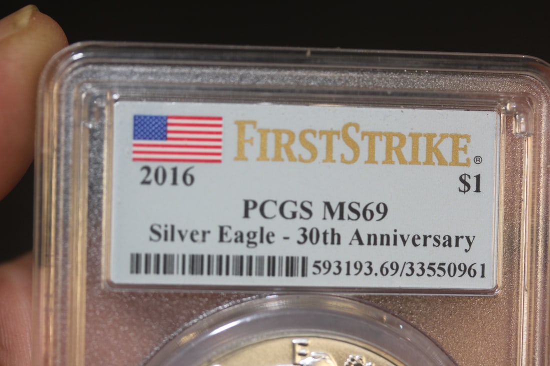 PCGS Graded 2016 Pure Silver Eagle Coin - 4