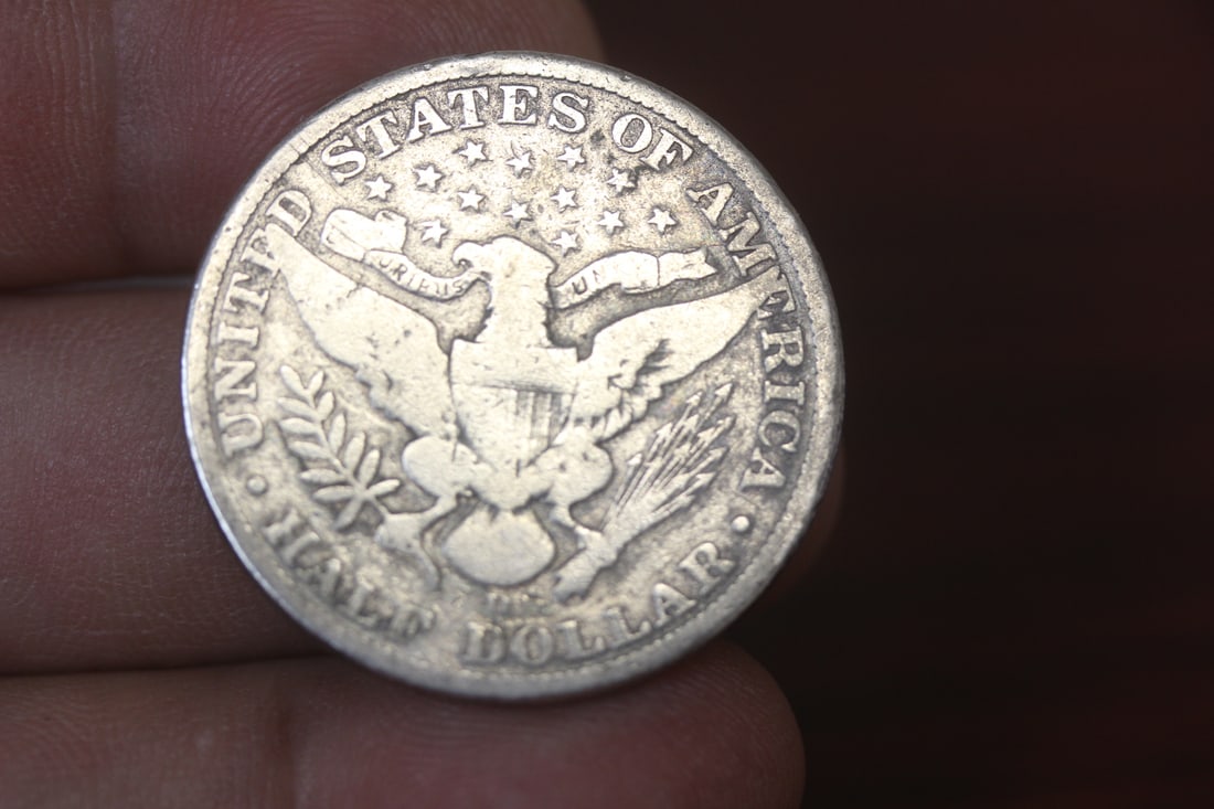 1908-D Barber Silver Half Dollar - 2