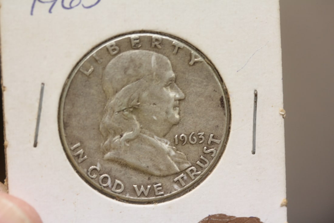 1963 Franklin Half Dollar: 90% Silver