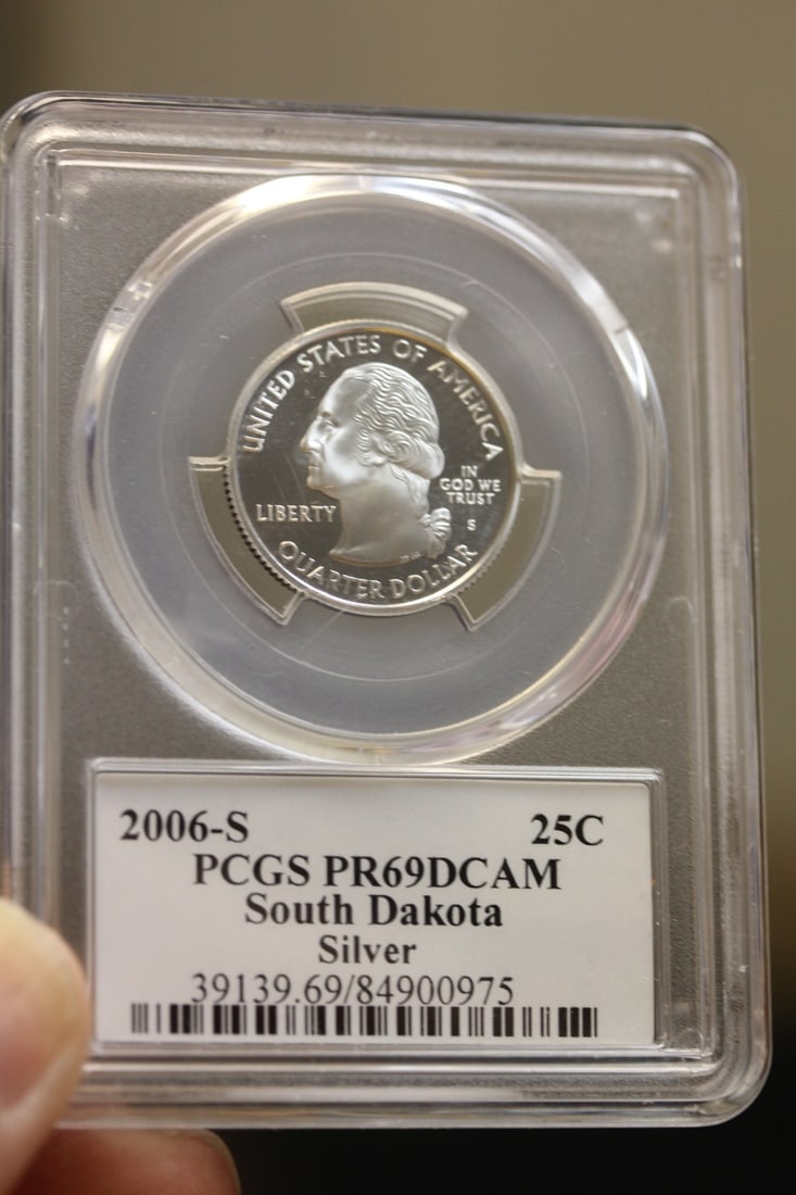 PCGS Graded Silver Quarter: PR69 DCAM