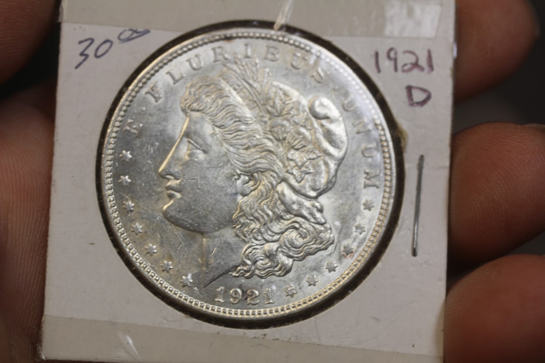 1921-D Morgan Silver Dollar (1 of 5)