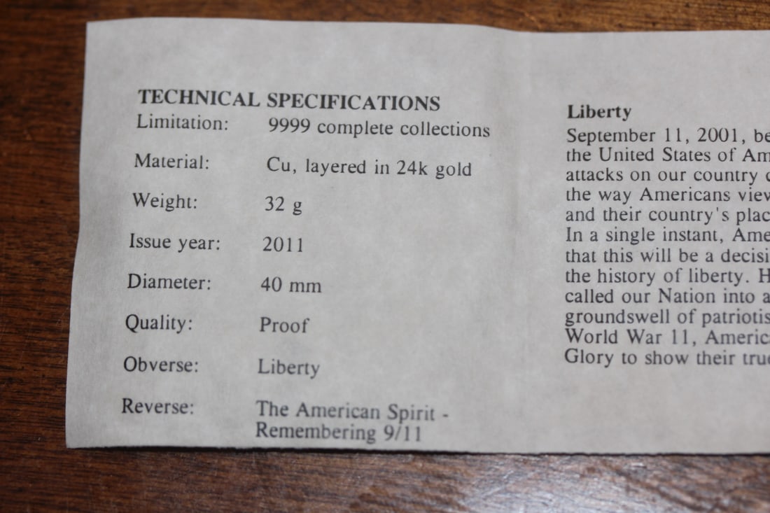 911 Liberty Commemorative coin - 4