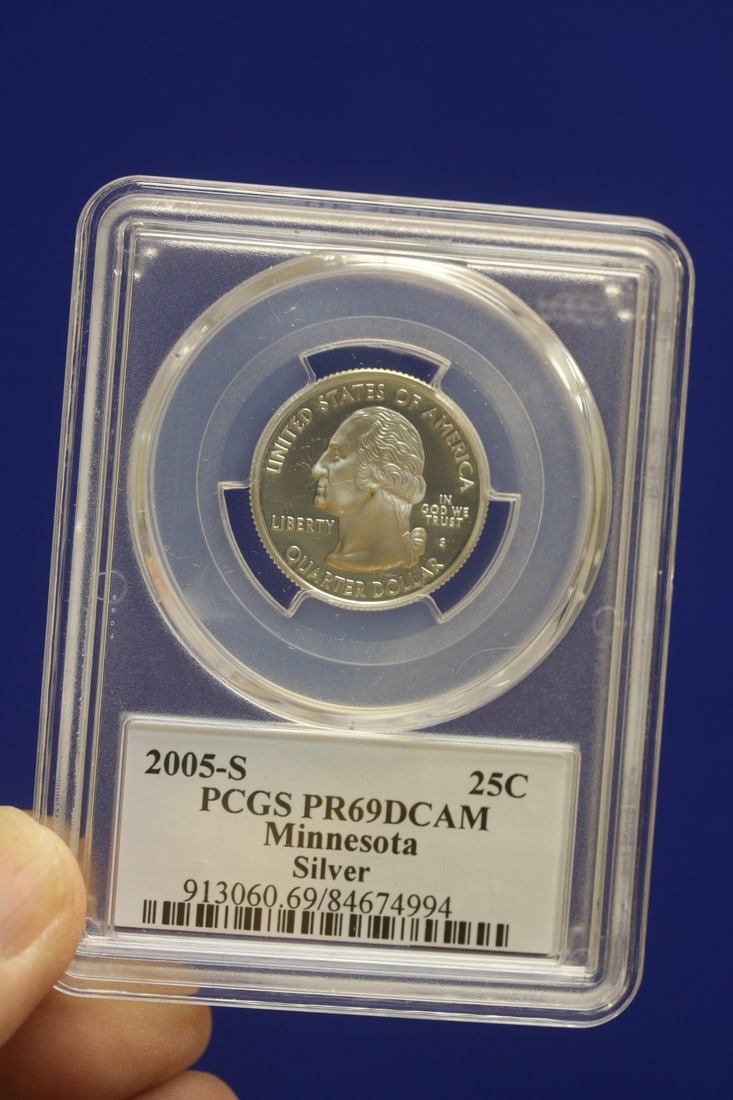 PCGS Graded Silver Quarter: PR69 DCAM