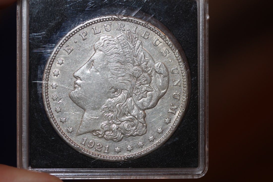 1921-S Morgan Silver Dollar: as shown on photos