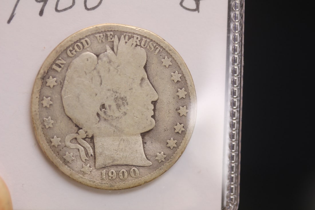 1900 Barber Silver Half Dollar: as shown