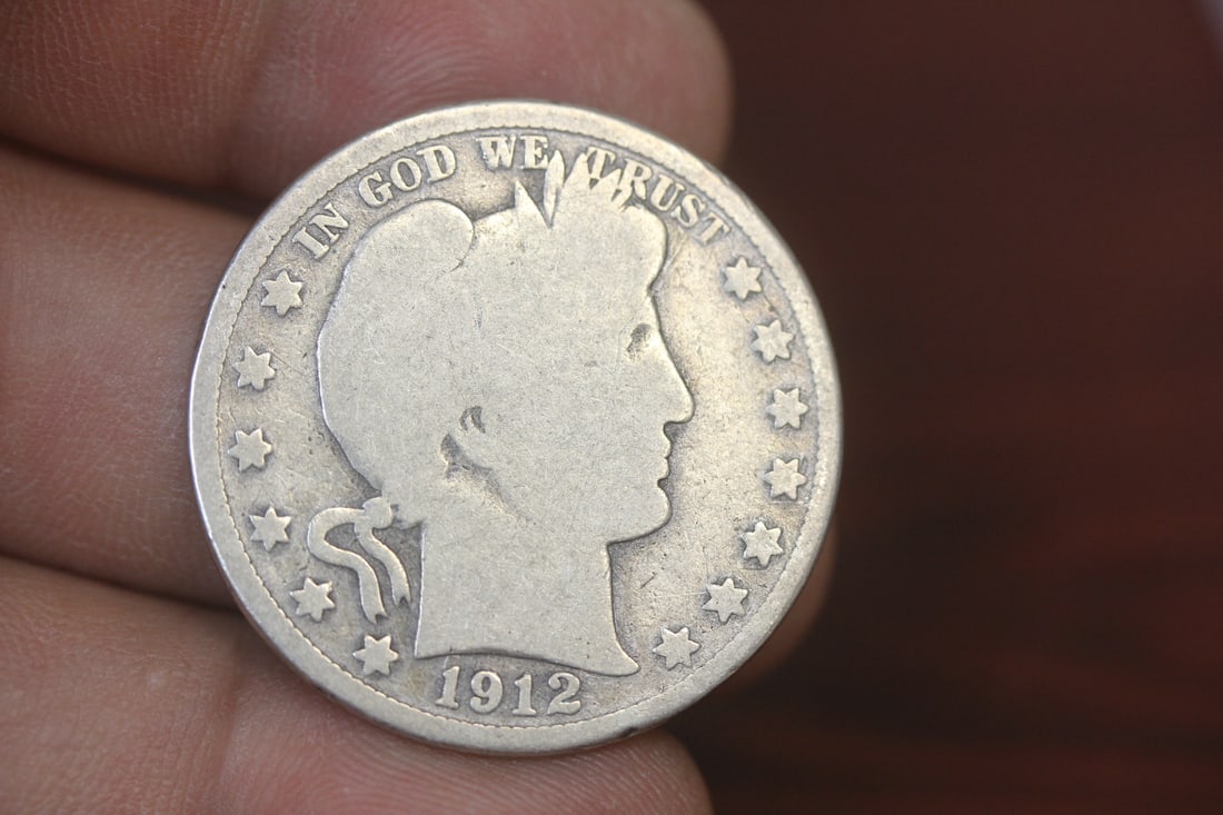 1912 Barber Silver Half Dollar: as shown