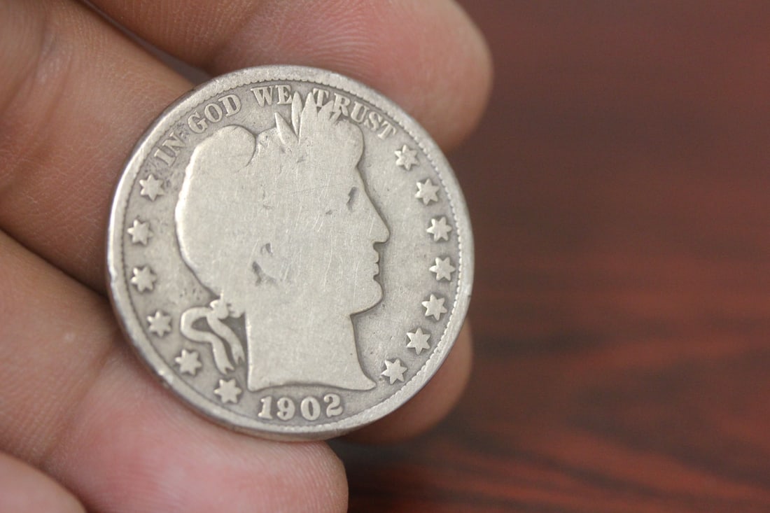 1902 Barber Silver Half Dollar: as