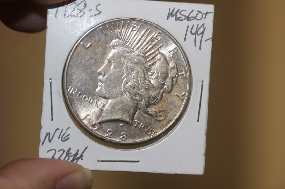 1928-S Peace Silver Dollar: key date